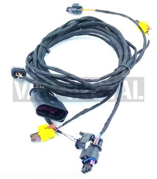 Wiązka 4xPDC przedniego zderzaka + 2x czujnik zderzeniowy ochrony pieszych do Audi A3 8V